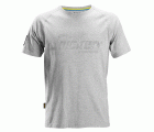 2580 Camiseta con logo en relieve Gris claro