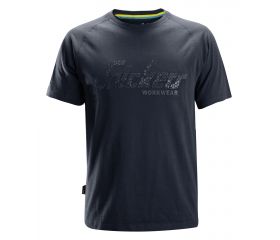 2580 Camiseta con logo en relieve Azul marino