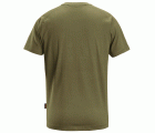 2590 Camiseta manga corta con logo verde khaki