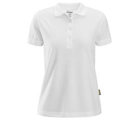 2702 Polo de manga corta para mujer blanco