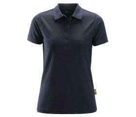 2702 Polo de manga corta para mujer azul marino