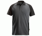 2750 Polo de manga corta bicolor gris acero-negro