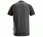 2750 Polo de manga corta bicolor gris acero-negro