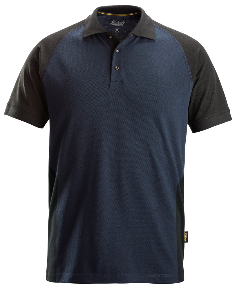 Imagen del producto 2750 Polo manga corta bicolor azul marino-negro