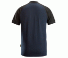 2750 Polo de manga corta bicolor azul marino-negro