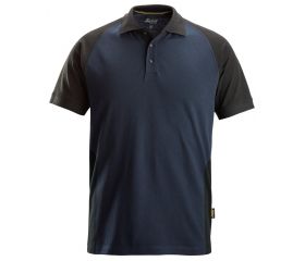 2750 Polo de manga corta bicolor azul marino-negro