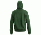 2801 Sudadera clásica con capucha y cremallera completa verde forestal