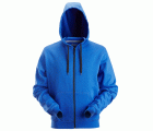 2801 Sudadera clásica con capucha y cremallera completa azul verdadero