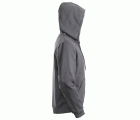 2801 Sudadera clásica con capucha y cremallera completa gris acero