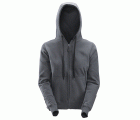 2806 Sudadera mujer con capucha y cremallera completa gris acero