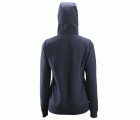 2806 Sudadera mujer con capucha y cremallera completa azul marino