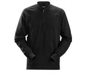 2813 Sudadera con media cremallera y MultiPockets™ negra