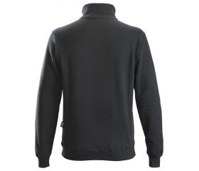 2818 Sudadera con media cremallera negra