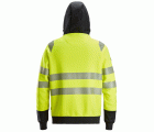 2839 Sudadera con capucha y cremallera completa de alta visibilidad clase 2 amarillo-negro