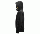 2880 Sudadera con capucha, cremallera completa y logo 3D negra