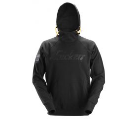 2881 Sudadera con capucha y logo 3D negra