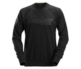 2882 Sudadera con logo 3D negra