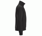 2886 Sudadera tipo chaqueta con cremallera completa negra