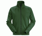 2886 Sudadera tipo chaqueta con cremallera completa verde bosque