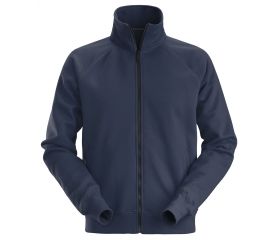 2886 Sudadera tipo chaqueta con cremallera completa azul marino