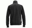 2887 Sudadera tipo chaqueta con cremallera completa y logotipo negra