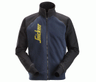 2887 Sudadera tipo chaqueta con cremallera completa y logotipo azul marino/ negro