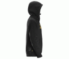 2889 Sudadera con capucha y logotipo Negro