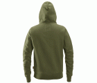 2890 Sudadera con capucha y cremallera completa AllroundWork verde khaki