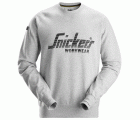 2892 Sudadera con logo gris jaspeado