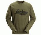 2892 Sudadera con logo verde khaki