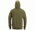 2894 Sudadera con capucha y logo verde khaki