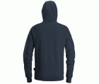 2894 Sudadera con capucha y logo azul marino jaspeado