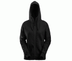 2897 Sudadera mujer con capucha y cremallera completa AllroundWork negro