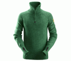 2905 Jersey lana ½ cremallera verde forestal