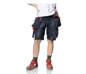 3014 Pantalones cortos de trabajo Canvas+ negro