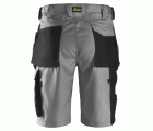 3023 Pantalones cortos de trabajo Rip-Stop con bolsillos flotantes gris/ negro