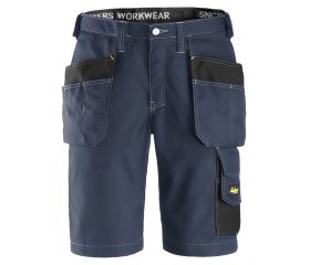 Pantalones cortos de trabajo bolsillos flotantes Rip-Stop 3023 Azul marino / Negro