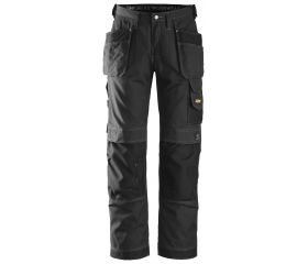 Pantalones largos de trabajo Rip-Stop bolsillos flotantes 3213 Negro
