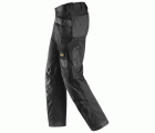 3214 Pantalones largos de trabajo Canvas+ bolsillos flotantes Negro