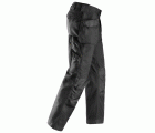 3214 Pantalones largos de trabajo Canvas+ bolsillos flotantes Negro