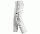 Pantalones largos de trabajo Canvas+ bolsillos flotantes 3214 Blanco