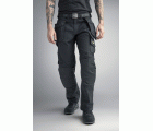 Pantalones largos de trabajo Canvas+ bolsillos flotantes 3214 Kaki / Negro