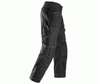 3215 Pantalones largos de trabajo algodón Comfort bolsillos flotantes Negro