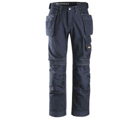 Pantalones largos de trabajo algodón Comfort bolsillos flotantes 3215 Azul marino