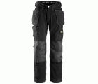 Pantalones largos de solador Rip-Stop bolsillos flotantes 3223 Negro