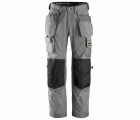 Pantalones largos de solador Rip-Stop bolsillos flotantes 3223 Gris / Negro