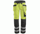 3233 Pantalón Alta Visibilidad con bolsillos flotantes Clase 2 Amarillo / Gris antracita