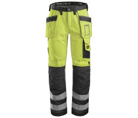 3233 Pantalón Alta Visibilidad con bolsillos flotantes Clase 2 Amarillo / Gris antracita