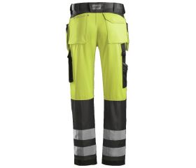 3233 Pantalón Alta Visibilidad con bolsillos flotantes Clase 2 Amarillo / Gris antracita