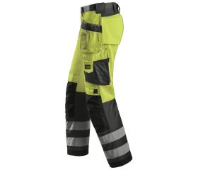 3233 Pantalón Alta Visibilidad con bolsillos flotantes Clase 2 Amarillo / Gris antracita